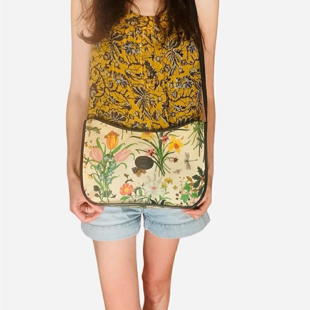 Gucci vintage floral crossbody black - Picture 4 of 16